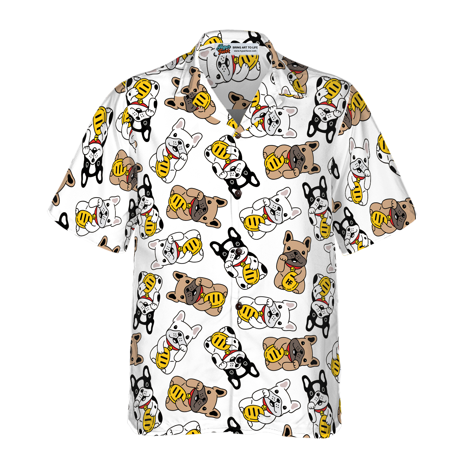 Lucky Bulldog Shirt For Men Hawaiian Shirt