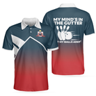 My Mind's In The Gutter But My Balls Aren't Bowling Polo Shirt, Funny Bowling Shirt For Men