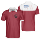 Bowling Skull Polo Shirt, American Flag Bowling Shirt For Men, Unique Bowling Apparel