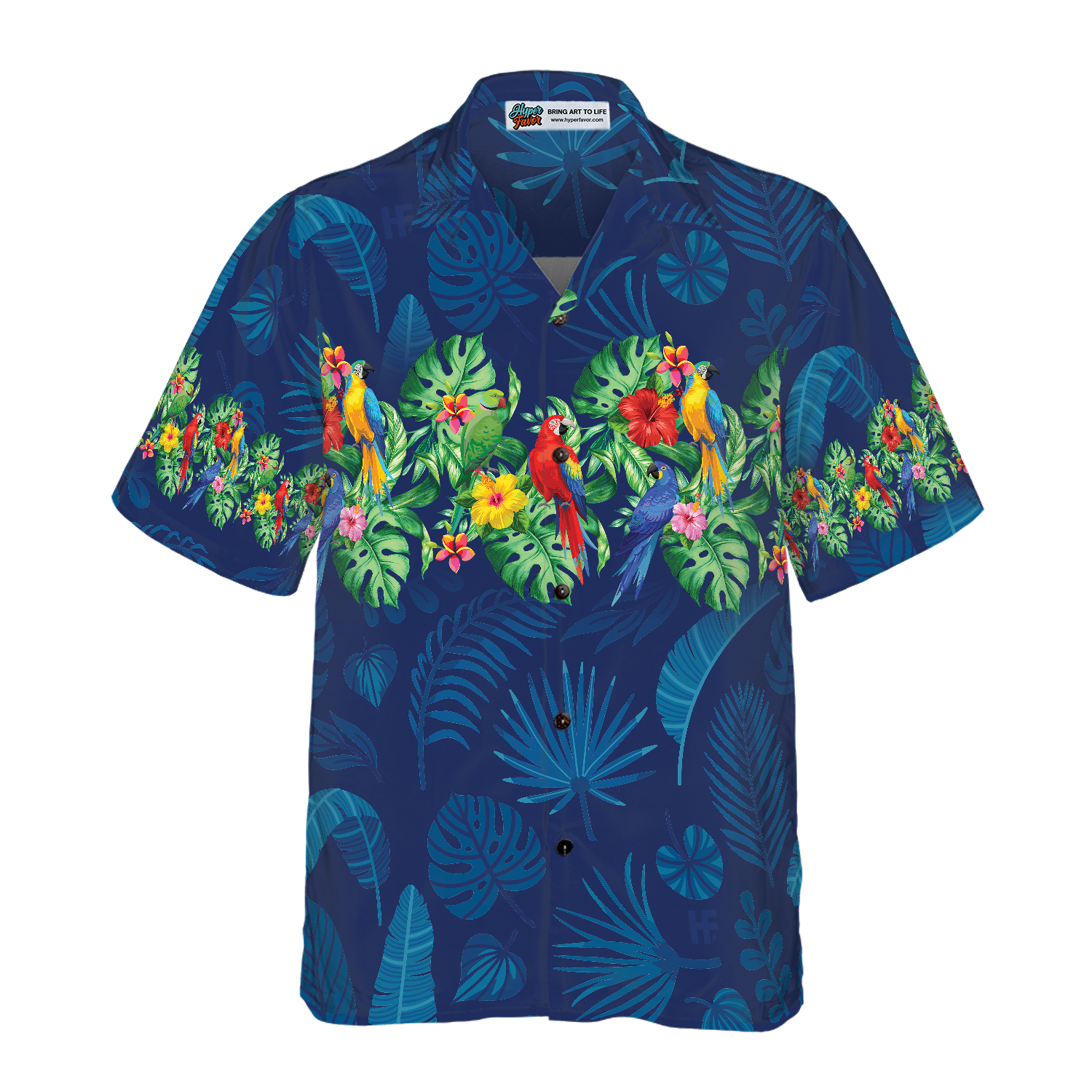Parrot Aloha Shirt For Men Hawaiian Shirt