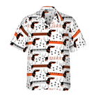 Piano Dachshund Dog Shirt For Men Hawaiian Shirt