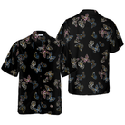 Paint Brush Butterflies Shirt For Men Paint Hawaiian Shirt