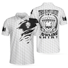 This Is My Lucky Do Not Wash Bowling Shirt Polo Shirt, Black And White Skull Golfing Shirt, Funny Sayings Shirt