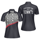 Tennis Life Shirt For Womens Short Sleeve Women Polo Shirt
