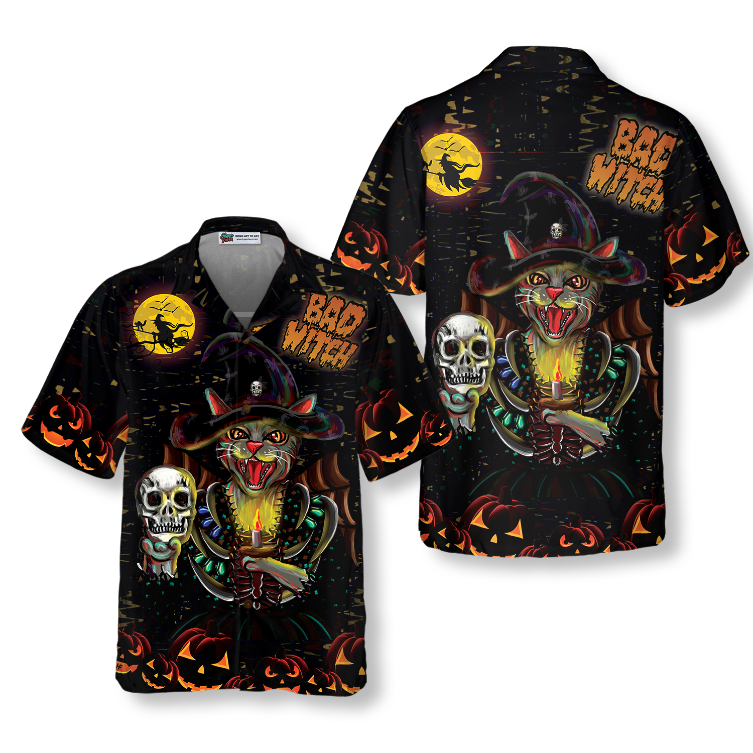 I'm A Bad Witch Cat Hawaiian Shirt