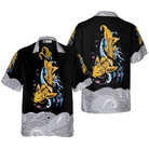 Koi Fish On Waves Hawaiian Shirt
