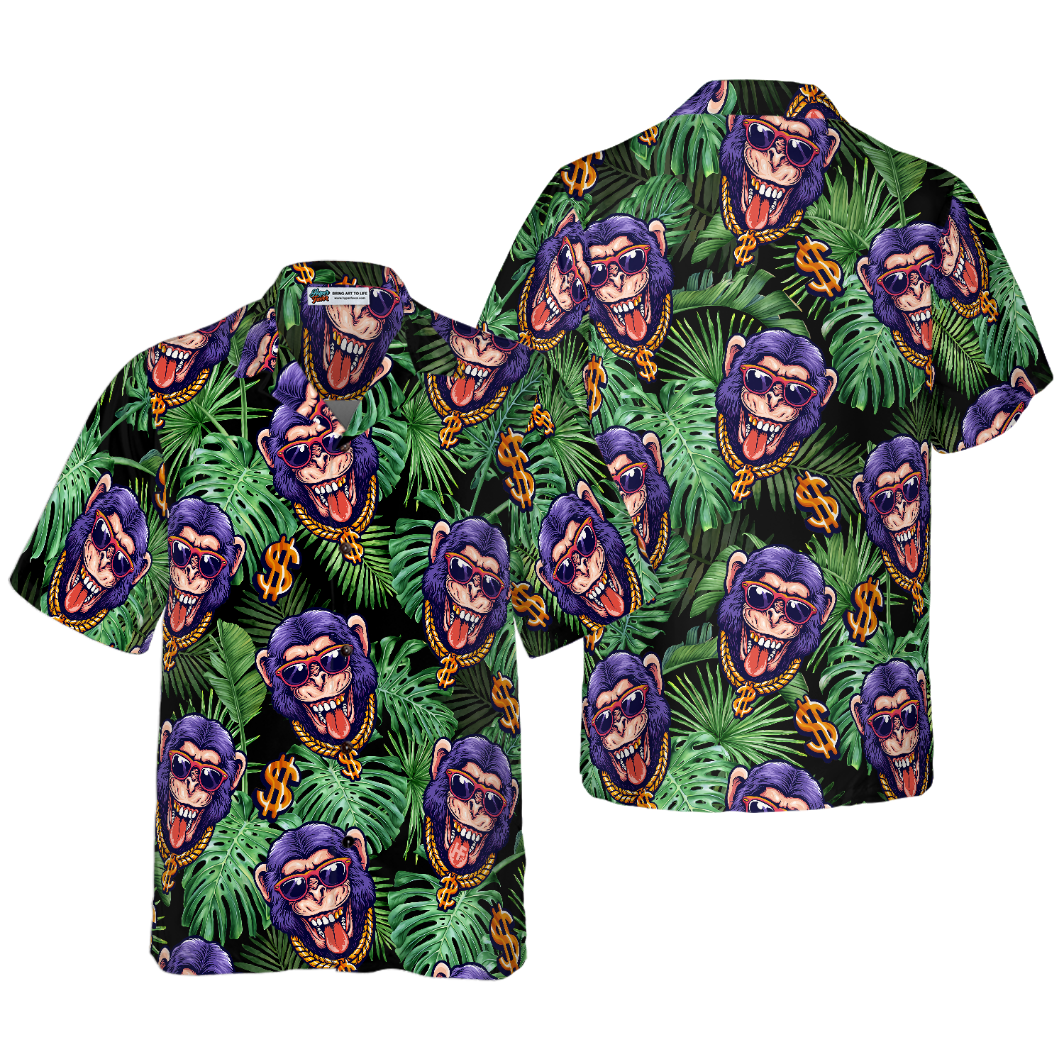 Tropical Millionaire Monkey Hawaiian Shirt