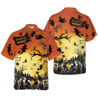 Dancing Skeletons Halloween Hawaiian Shirt, Skeleton Shirt For Men And Women