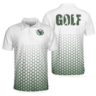 Golf Texture Aluminium Short Sleeve Polo Shirt, Triangle Geometric Polo Shirt, Best Golf Shirt For Men - Hyperfavor