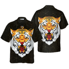 Geometric Tiger Shirt For Men Hawaiian Shirt