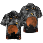 Black Cat Halloween Shirt For Men Hawaiian Shirt