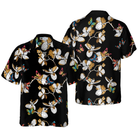 Floral Butterfly Pattern Hawaiian Shirt