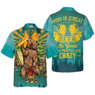 God Is Great Beer Is Good & People Are Crazy Hawaiian Shirt