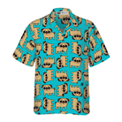 Pug Dog Seamless Pattern Shirt For Men Hawaiian Shirt