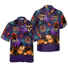Black Cat Halloween Hawaiian Shirt