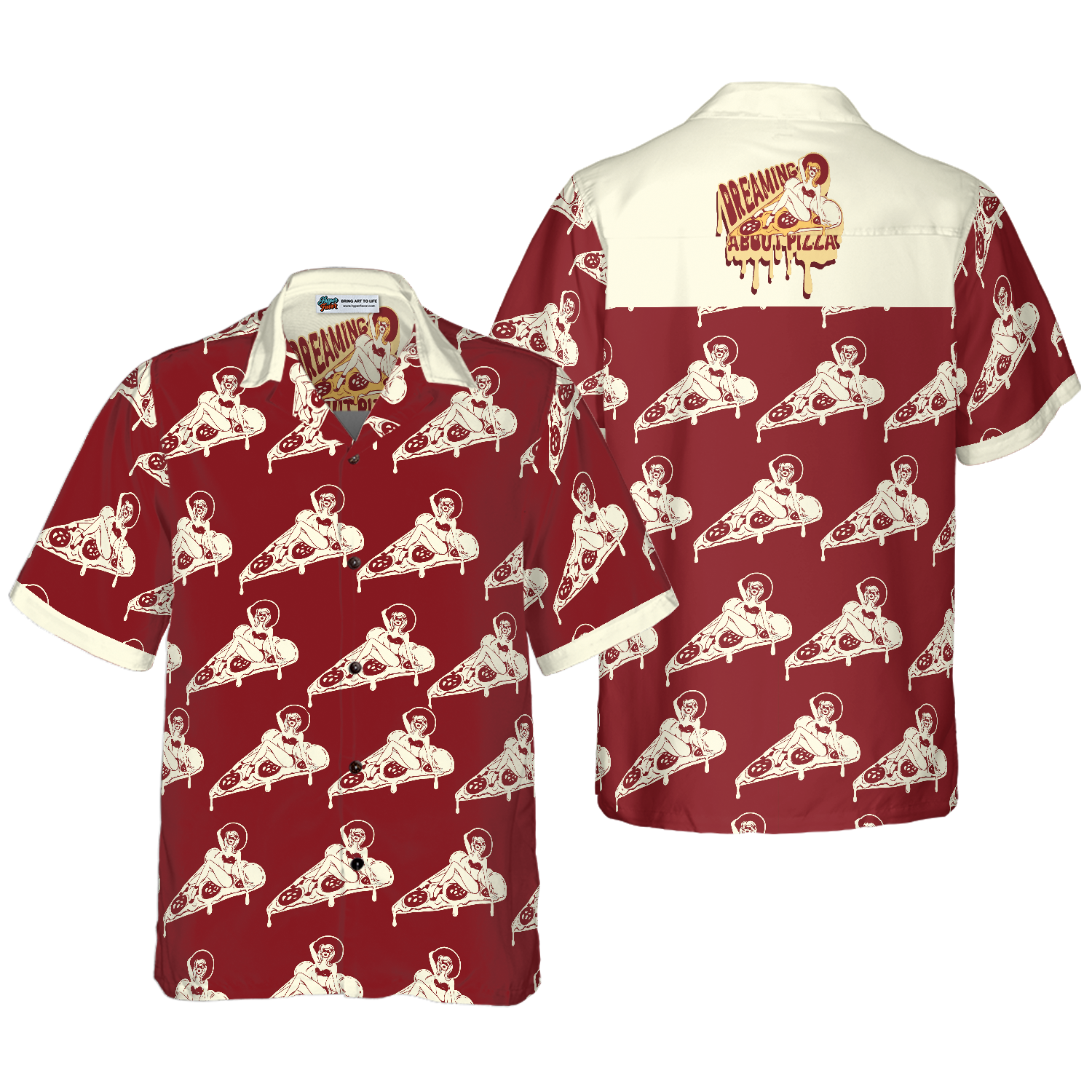 Dreaming About Pizza Shirt For Men Hawaiian Shirt