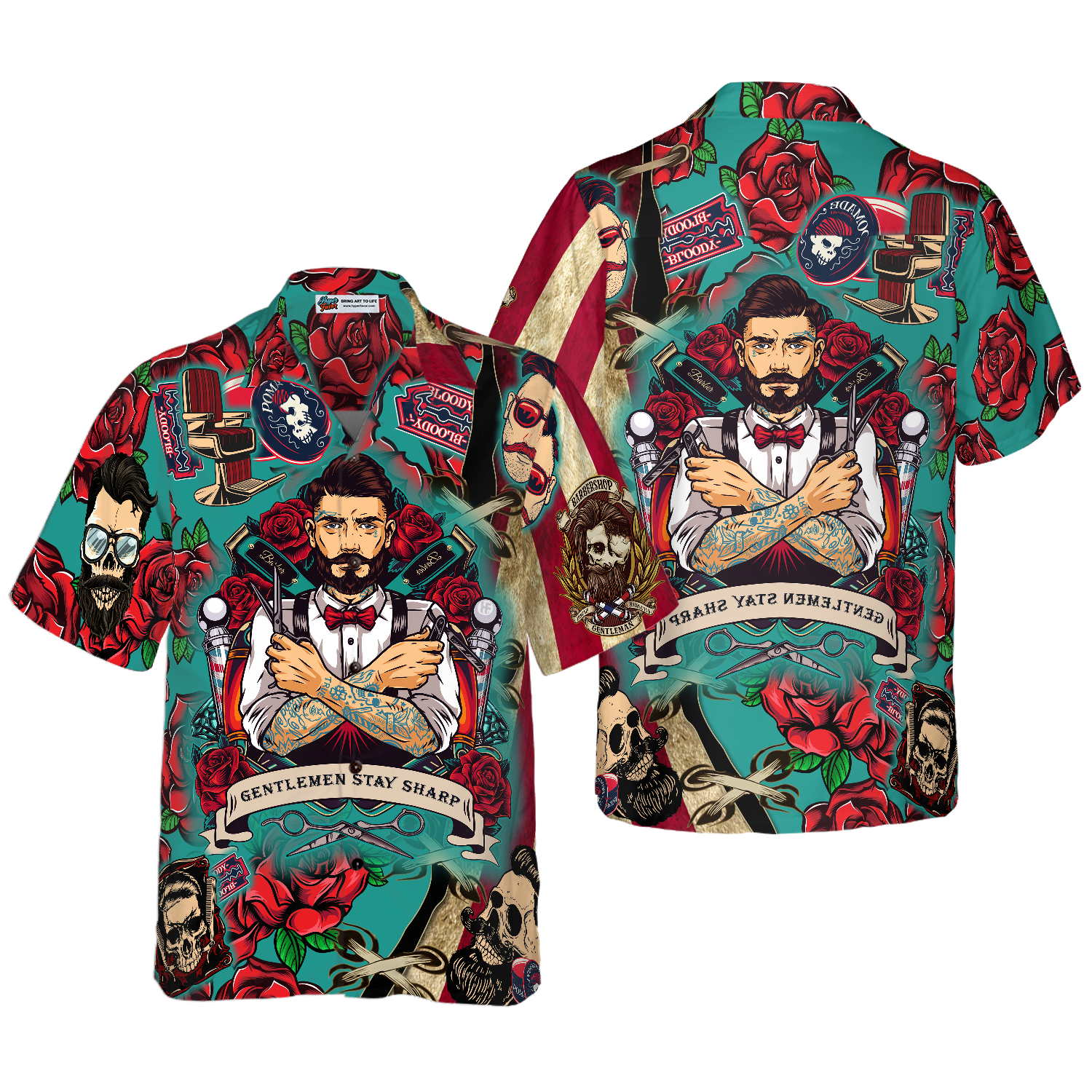 Gentlemen Stay Sharp Barber Shirt Hawaiian Shirt