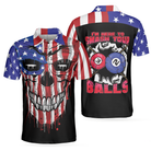I'm Here To Smash Your Balls Billiards Shirt For Men Polo Shirt, American Flag Shirt For Men, Skull Shirt Design