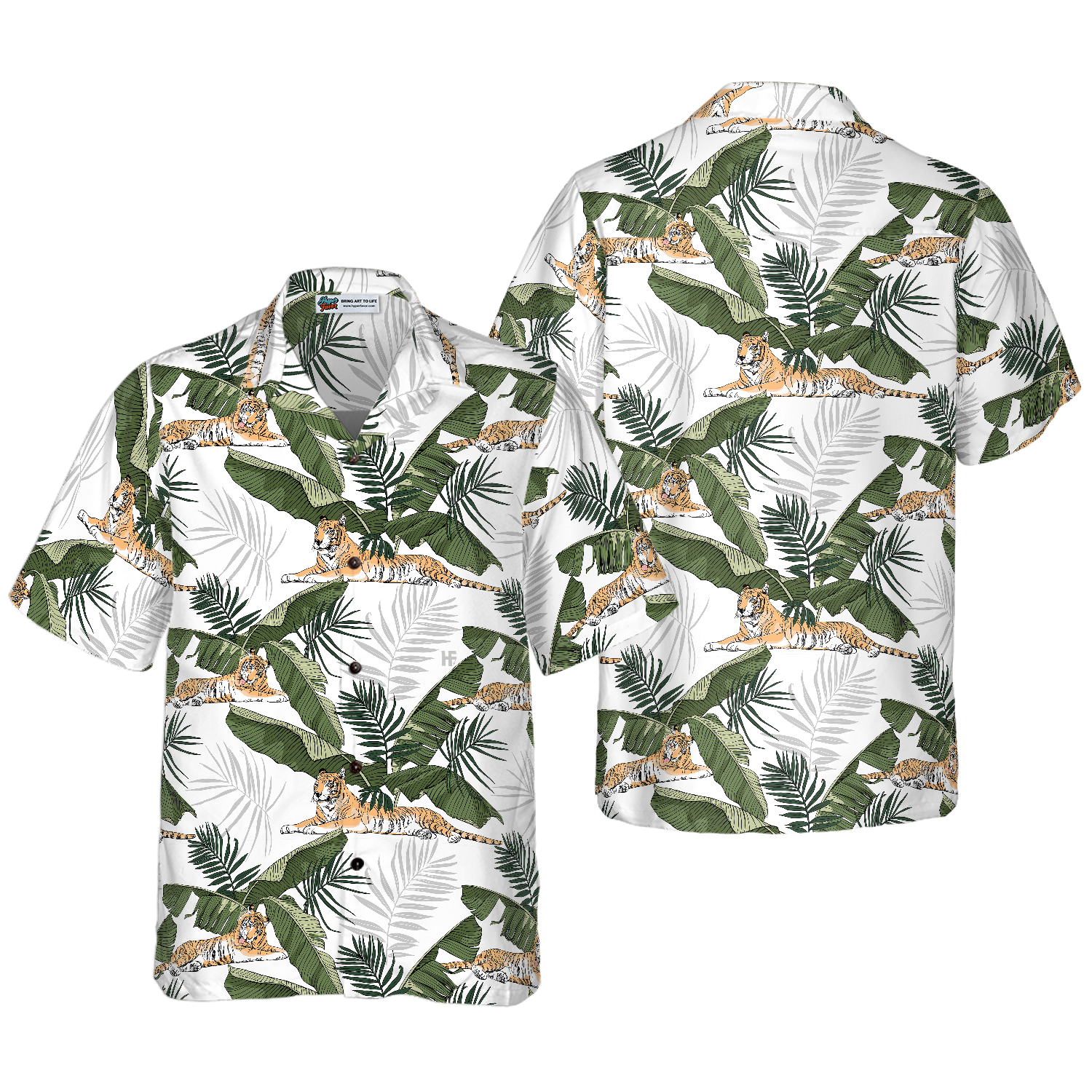 Tropical Tiger Hawaiian Shirt
