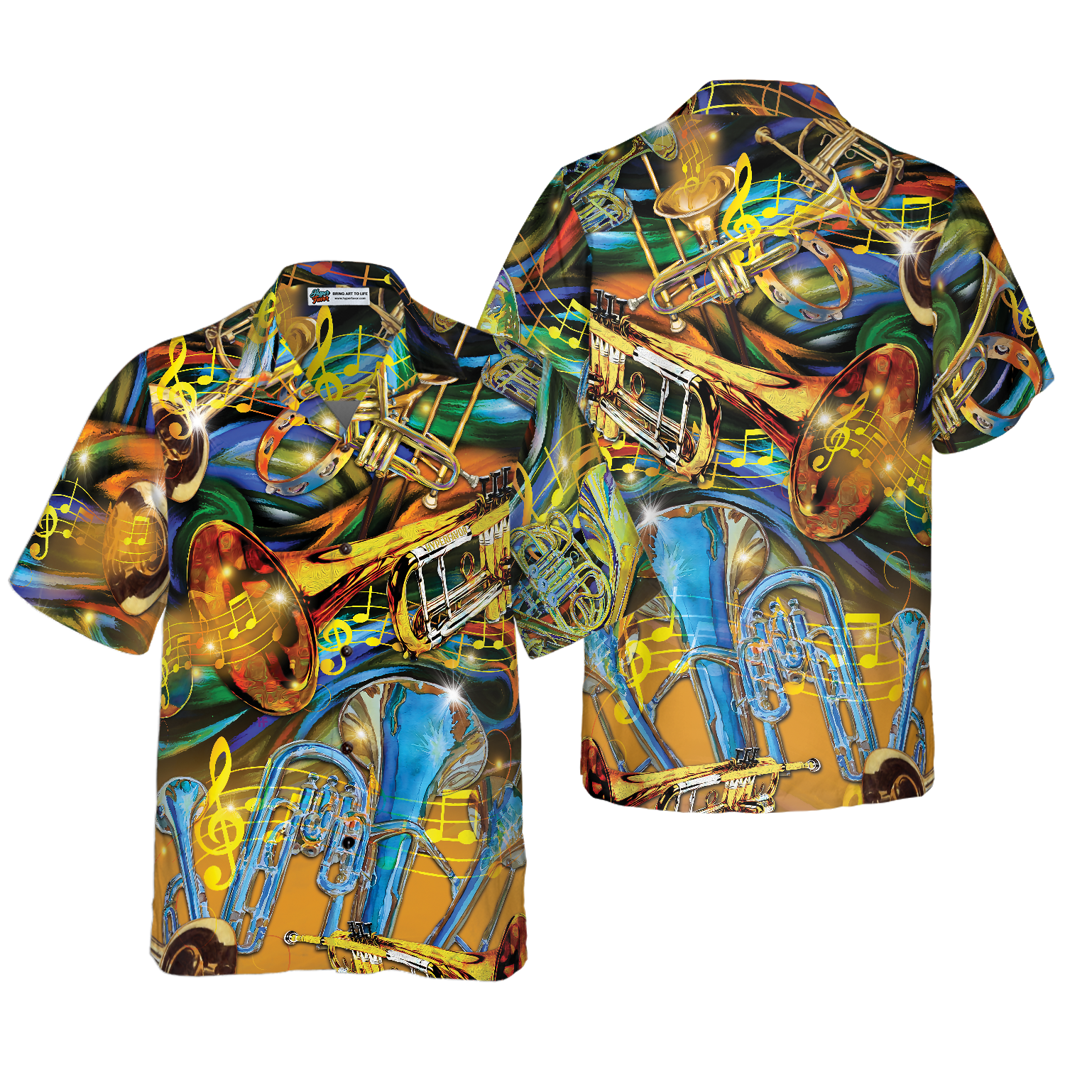 Unisex Saxophone Hawaiian Shirt