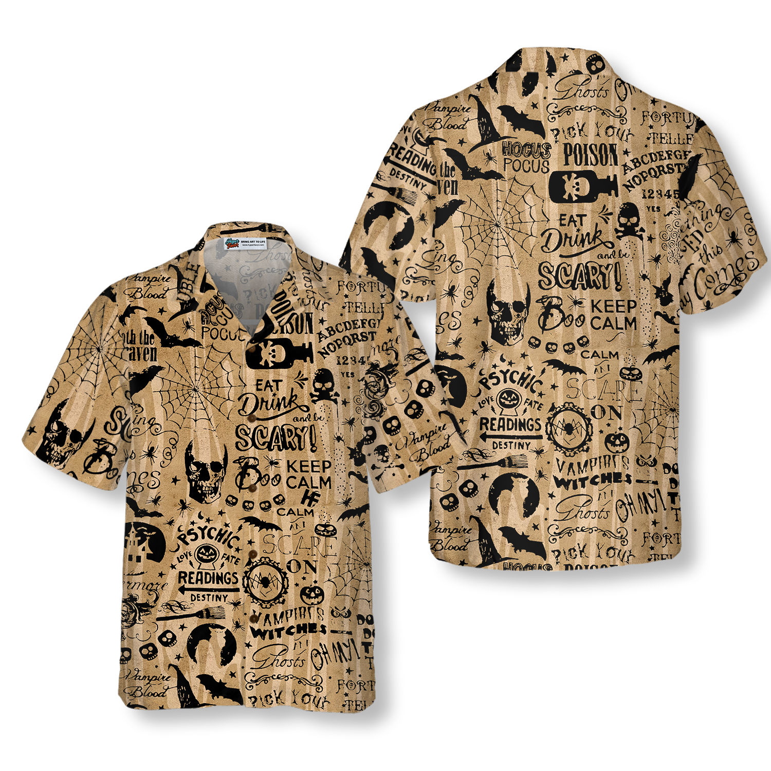 Halloween Ouija Shirt For Men Hawaiian Shirt