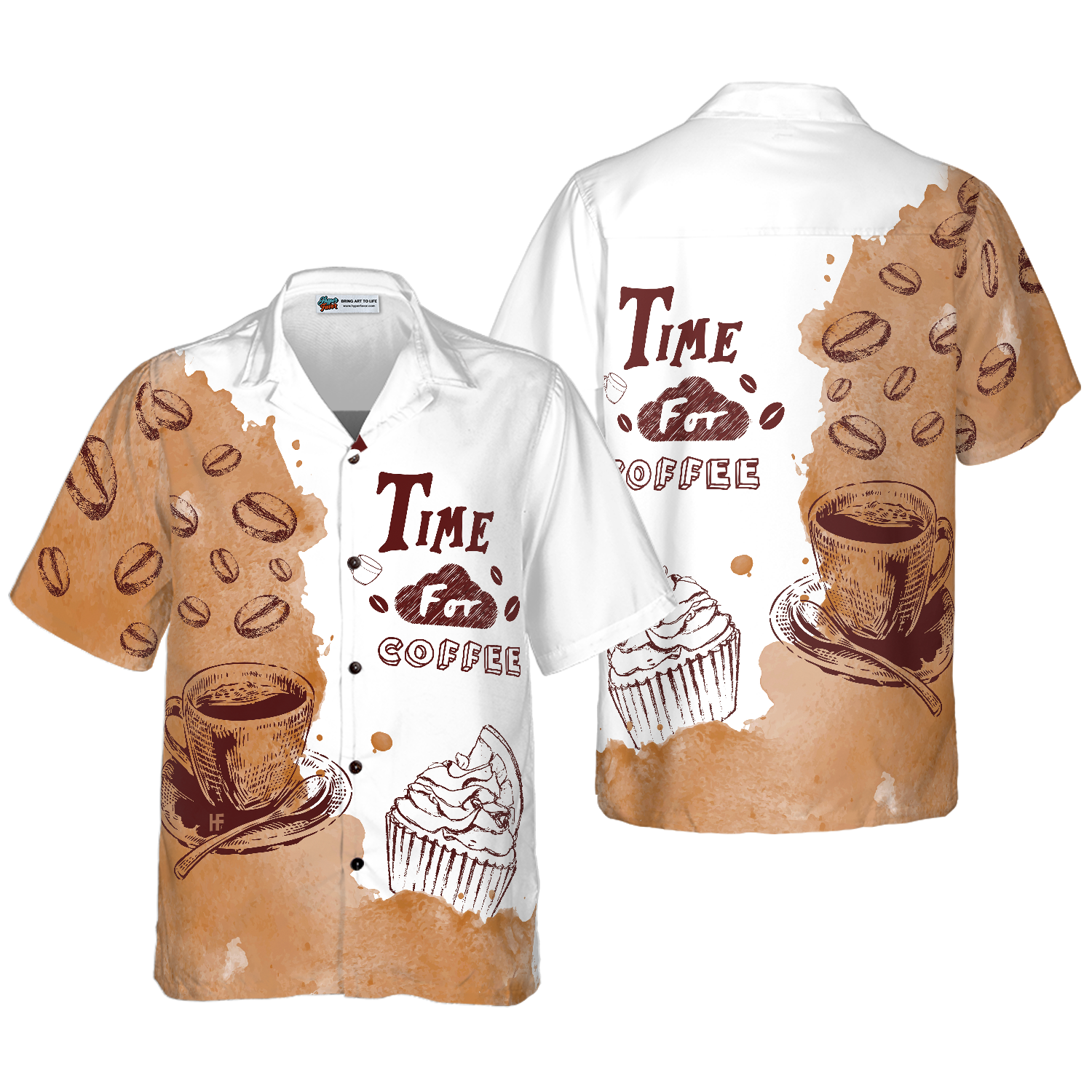 Time For Coffee Hawaiian Shirt