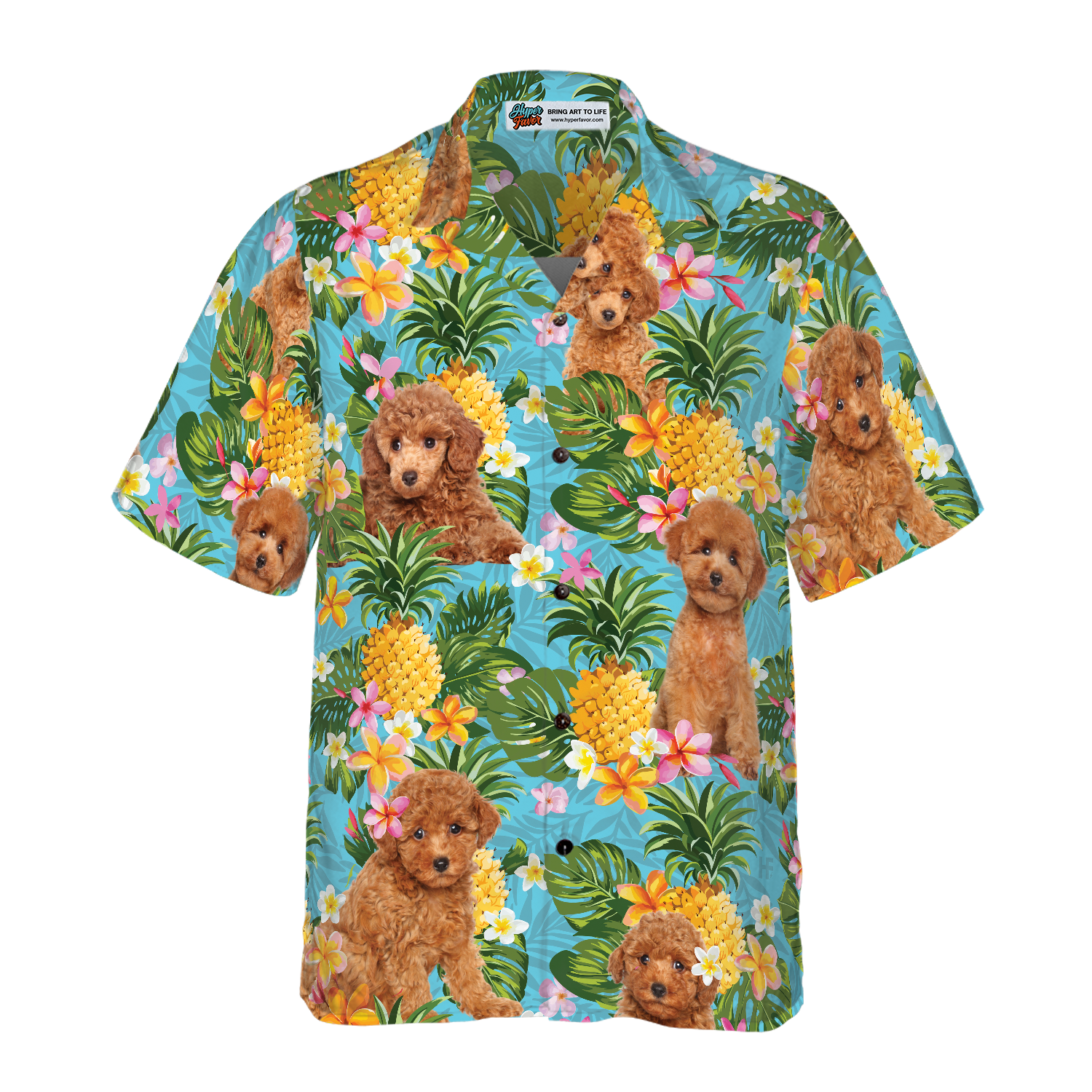 Pineapple Poodles Lover Hawaiian Shirt