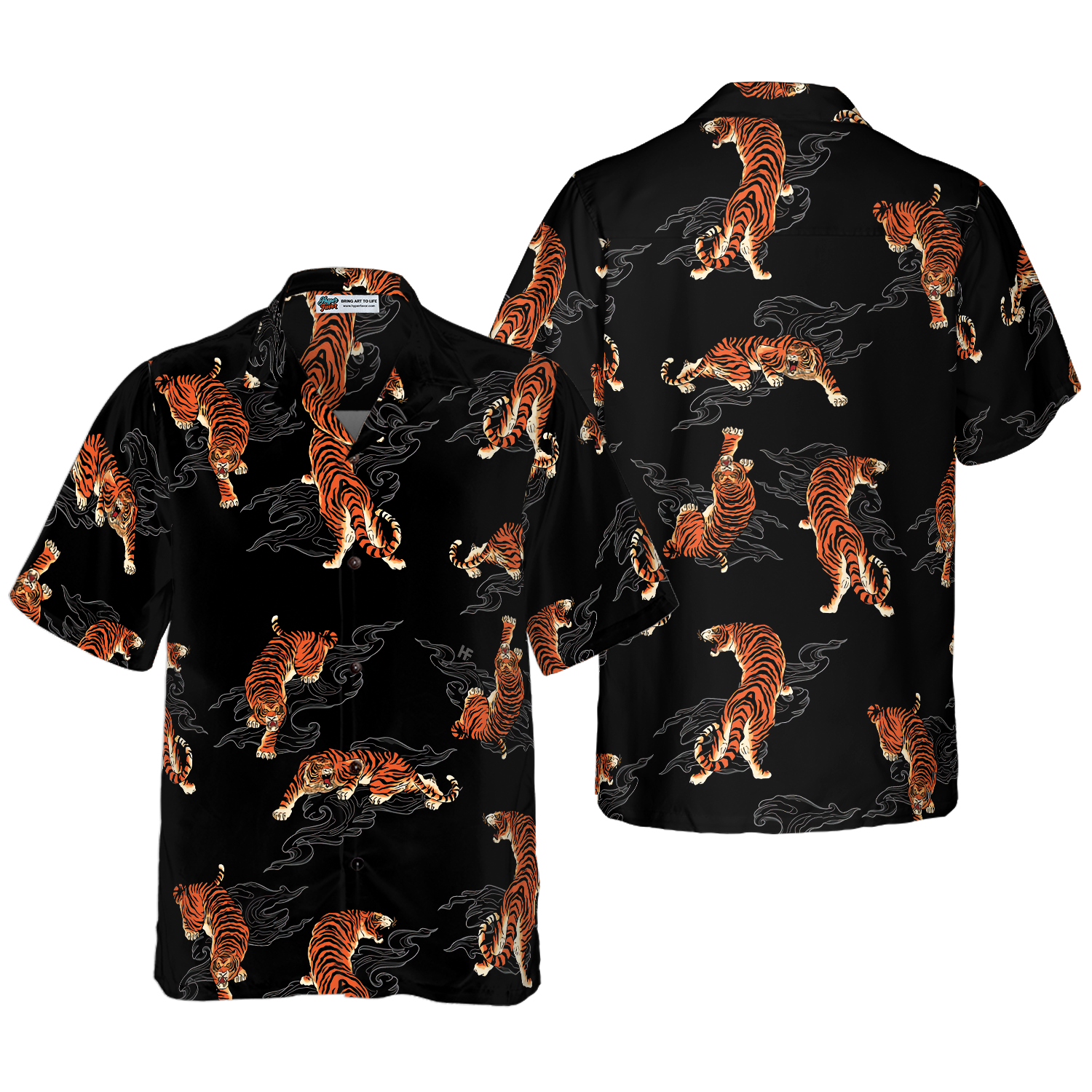 Japanese Tiger Shirt For Men Hawaiian Shirt