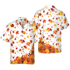 Thanksgiving Pumpkins And Autumn Leaves Hawaiian Shirt