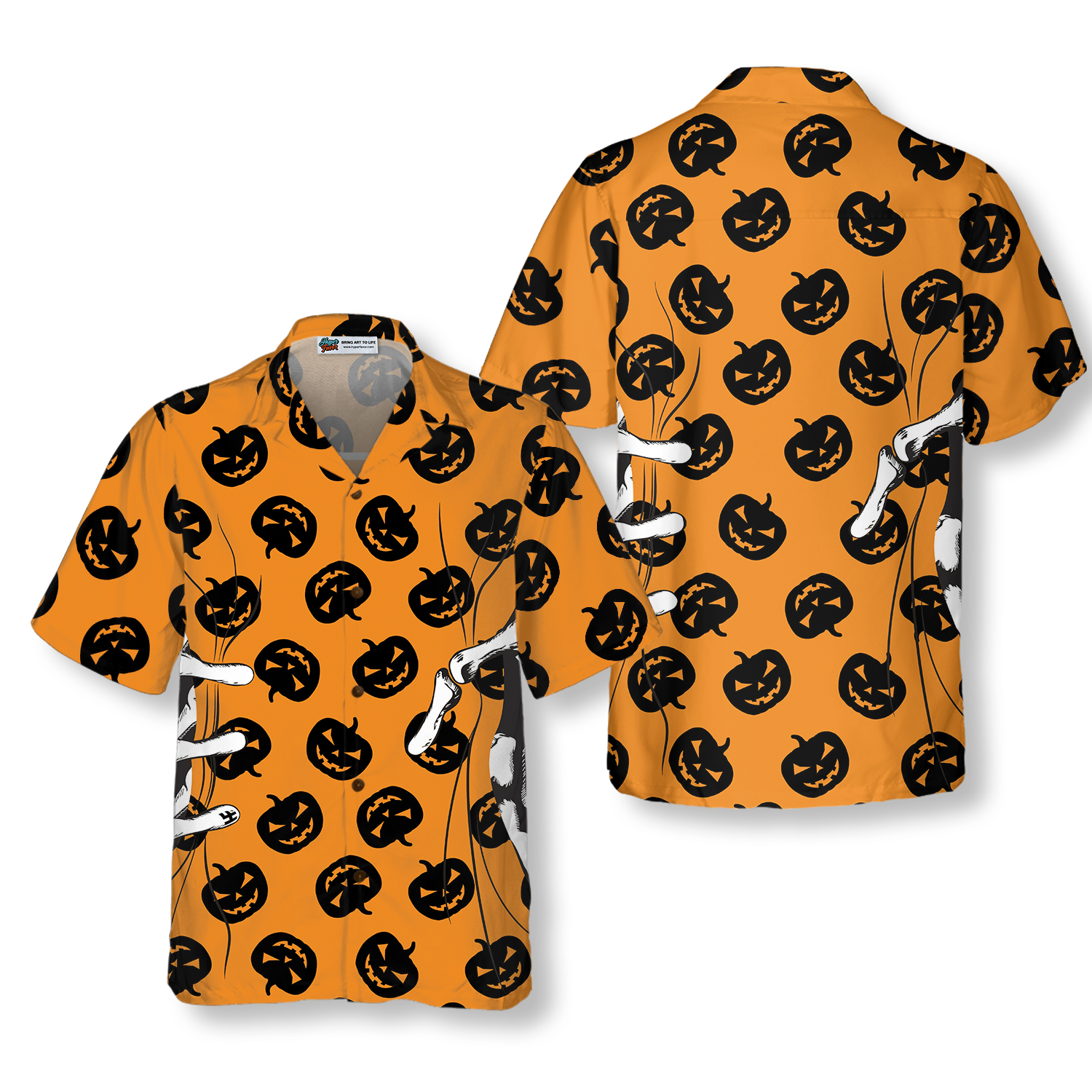 Halloween Skeleton Hand Hawaiian Shirt