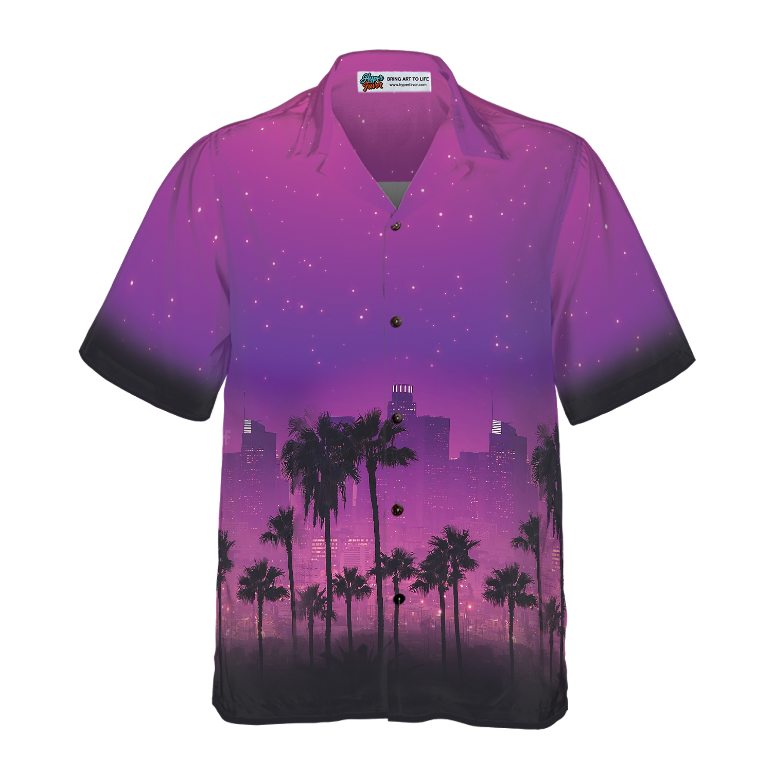 Los Angeles Cityscape Hawaiian Shirt, Stylish Los Angeles Shirts For Men And Women