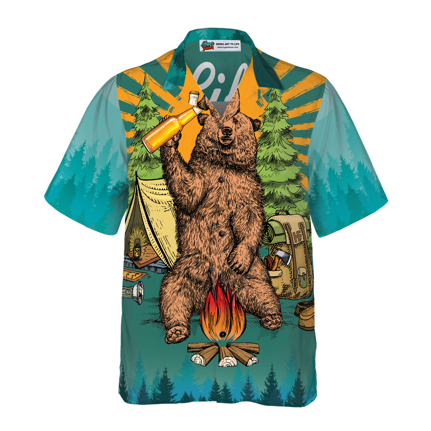Life Is Better With Beer And A Campfire Hawaiian Shirt