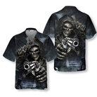 Hunter Skull Shirt For Men Hawaiian Shirt