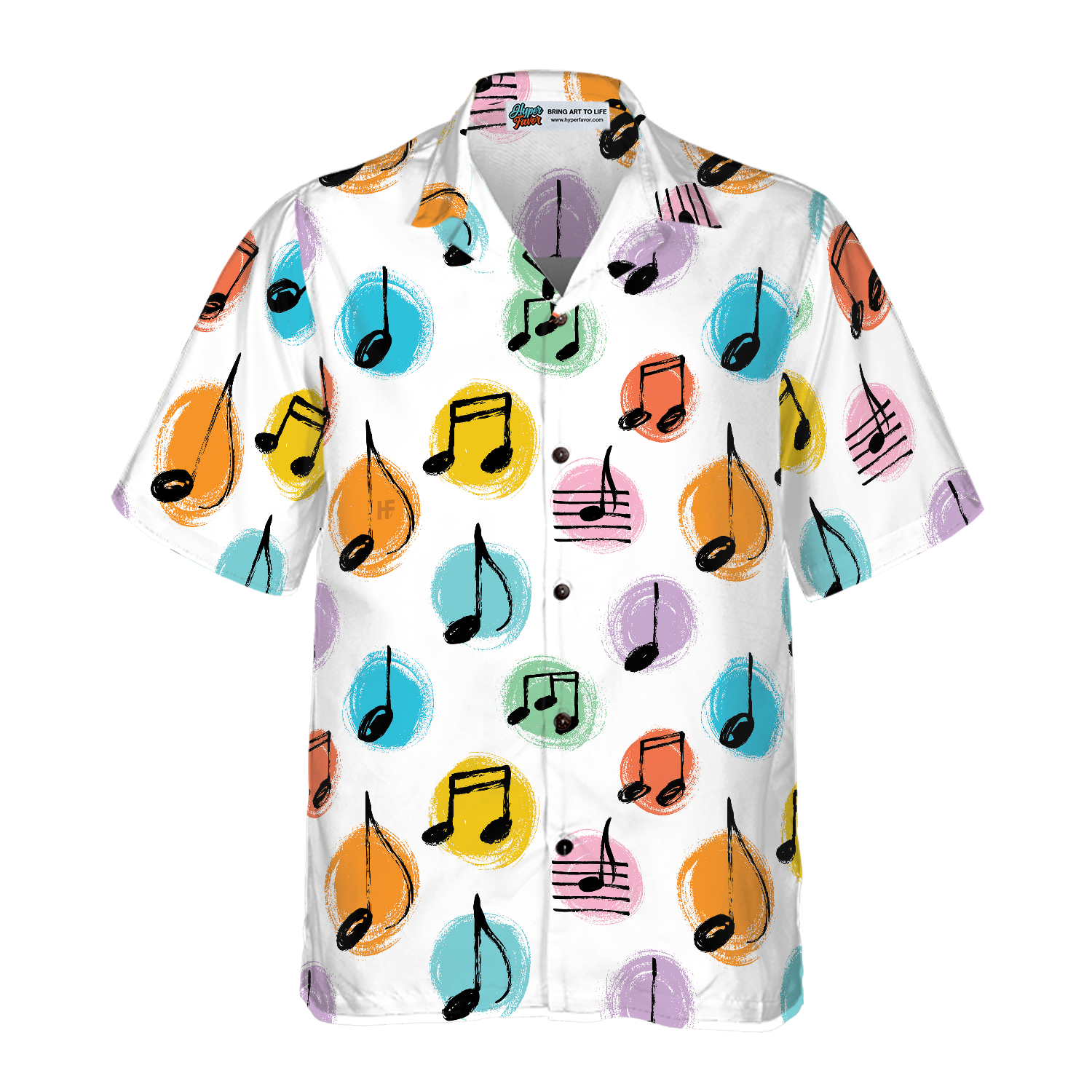 Music Note Seamless Pattern Hawaiian Shirt