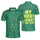 My Green Jacket In The Wash Polo Shirt, Funny Green Golf Shirt For Men