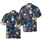 Barber Tools Tropical Pattern Hawaiian Shirt