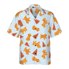 Pizza And Poodles Shirt For Men Hawaiian Shirt