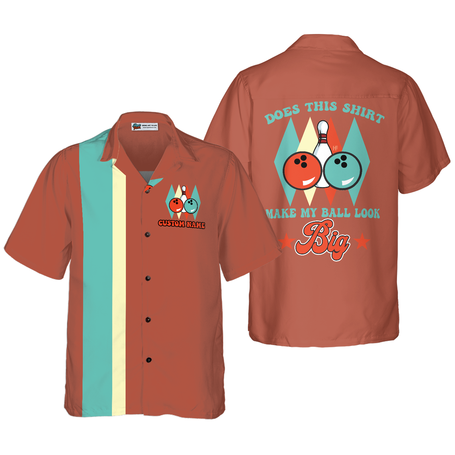 Does This Shirt Make My Ball Look Big V2 Custom Hawaiian Shirt, Personalized Bowling Shirt, Best Gift For Bowling Players