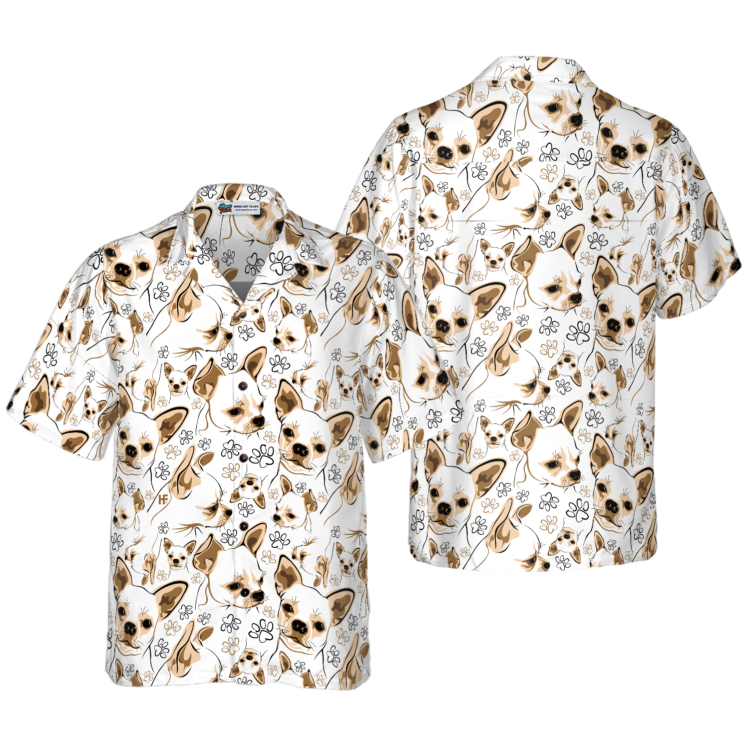 Cute Chihuahua Shirt For Men Hawaiian Shirt