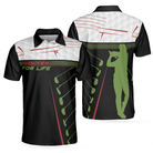 Golfer For Life Sporty And Elegant Design Golf Polo Shirt, Active Golf Shirt Design For Men, Best Golf Gift Idea