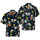 Tropical Floral Tennis Hawaiian Shirt