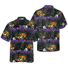 Halloween Pumpkin And Black Cats Hawaiian Shirt