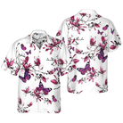 Floral Butterfly Pattern V1 Hawaiian Shirt
