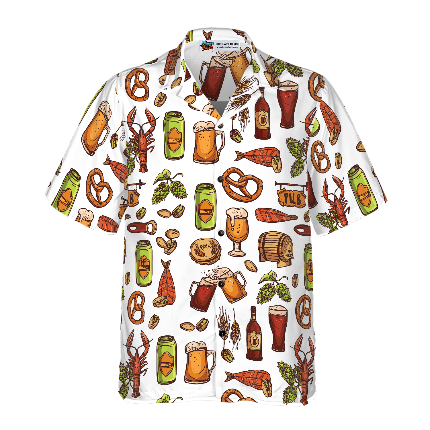 Let's Drink Premium Beer Hawaiian Shirt
