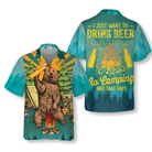 I Just Want To Drink Beer Go Camping And Take Naps V2 Hawaiian Shirt