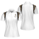 Golf Girl Leopard Pattern Shirt Short Sleeve Women Polo Shirt