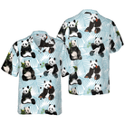Panda On Palm Leaves Hawaiian Shirt