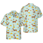 Tacos Burritos Chihuahua Dog Shirt For Men Hawaiian Shirt