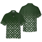 Gradient Marijuana Pattern Shirt For Men Hawaiian Shirt