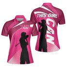 This Girl Can Golf Girl V2 Short Sleeve Women Polo Shirt, Pink Golf Shirt For Ladies, Cool Female Golf Gift